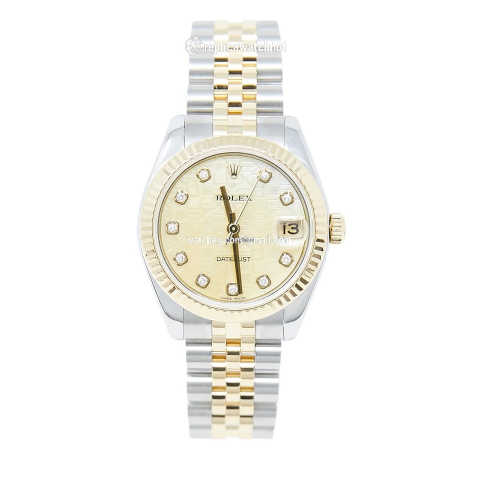 Rolex Lady-Datejust Womens watch Gold Steel Automatic 178273