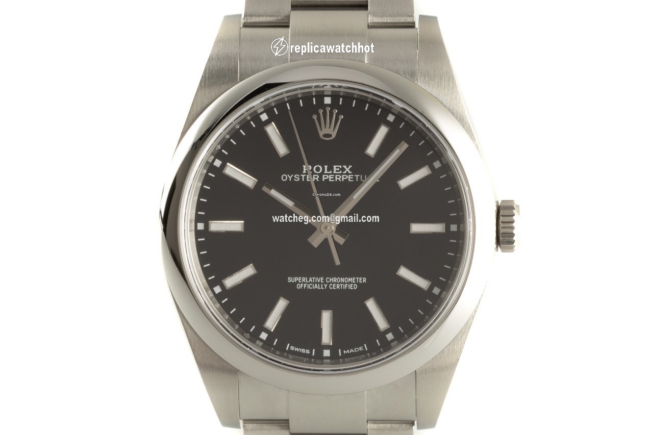Rolex Oyster Perpetual 39 Mens watch Unisex Steel Automatic 114300