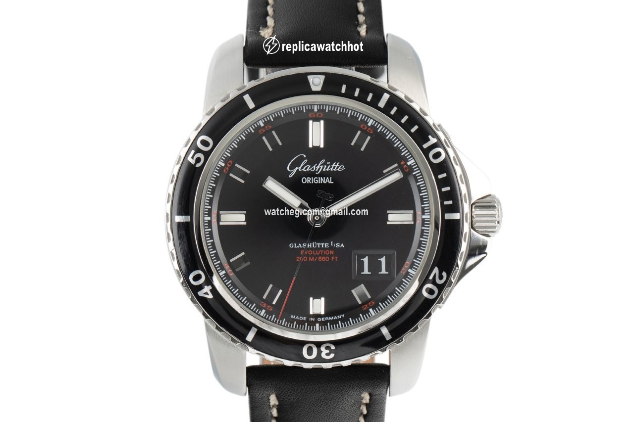 Glashtte Original Sport Evolution Panorama Date Mens watch Unisex Automatic Steel 39-42-43-03-04