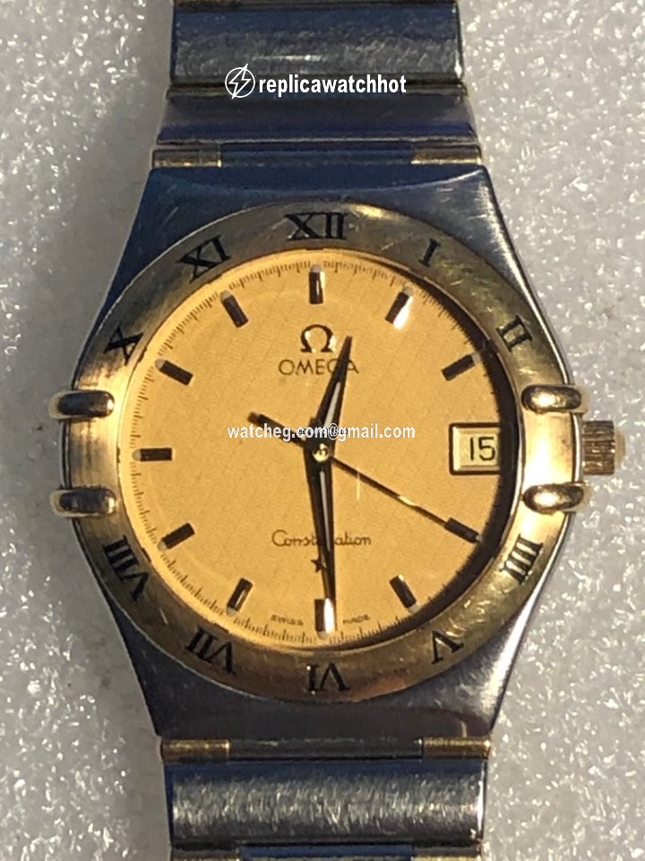 Omega Constellation Mens watch Unisex Quartz Gold Steel 1212.10.00