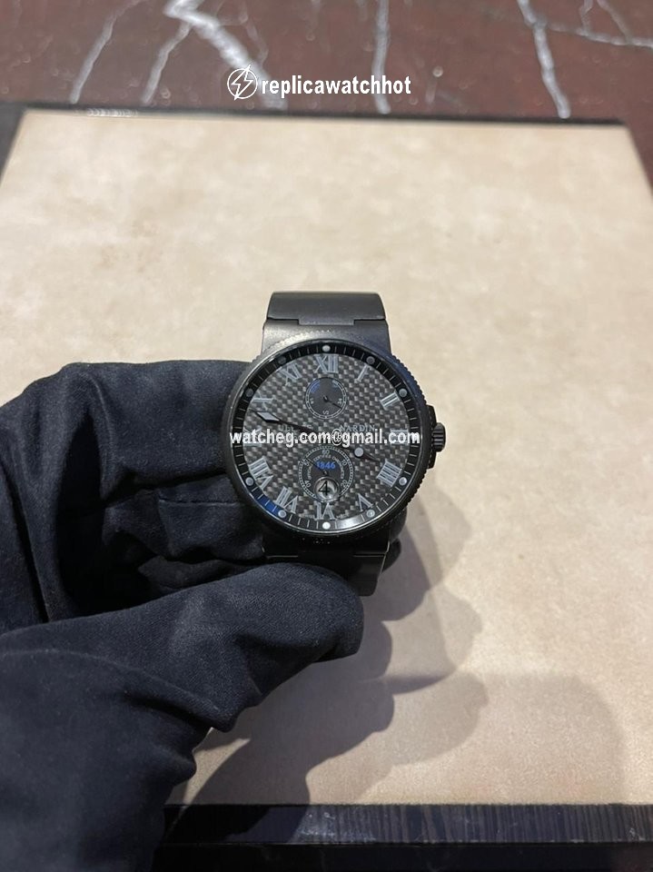 Ulysse Nardin Marine Chronometer 41mm Mens watch Unisex Automatic Steel 263-66LE-3C 42-BLACK