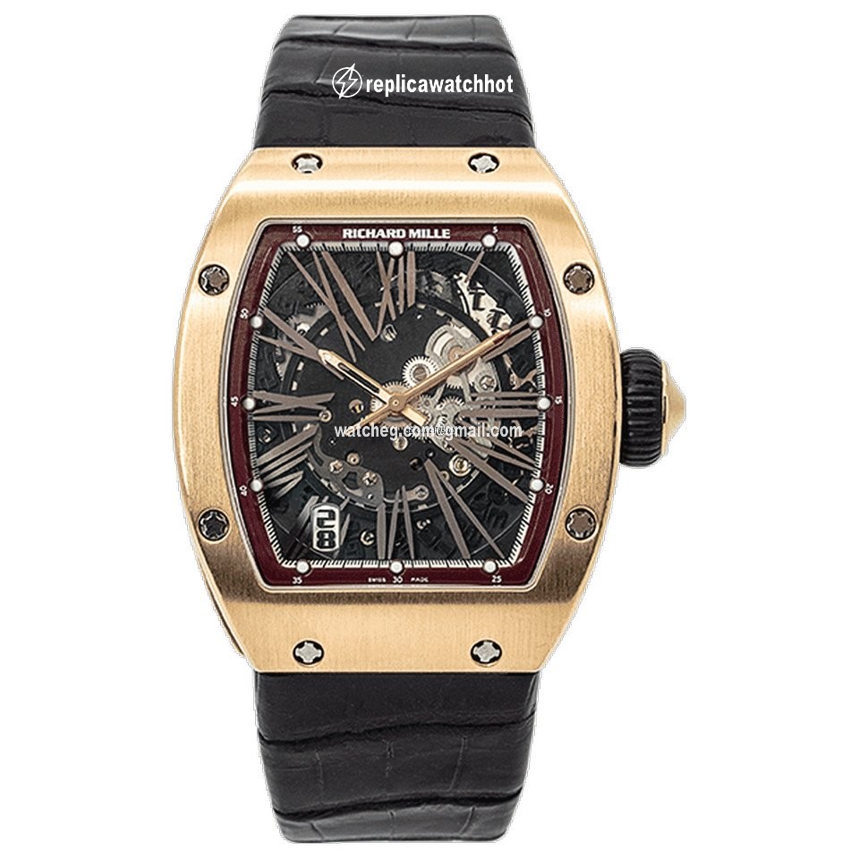 Richard Mille Mens watch Unisex Automatic Rose gold RM023