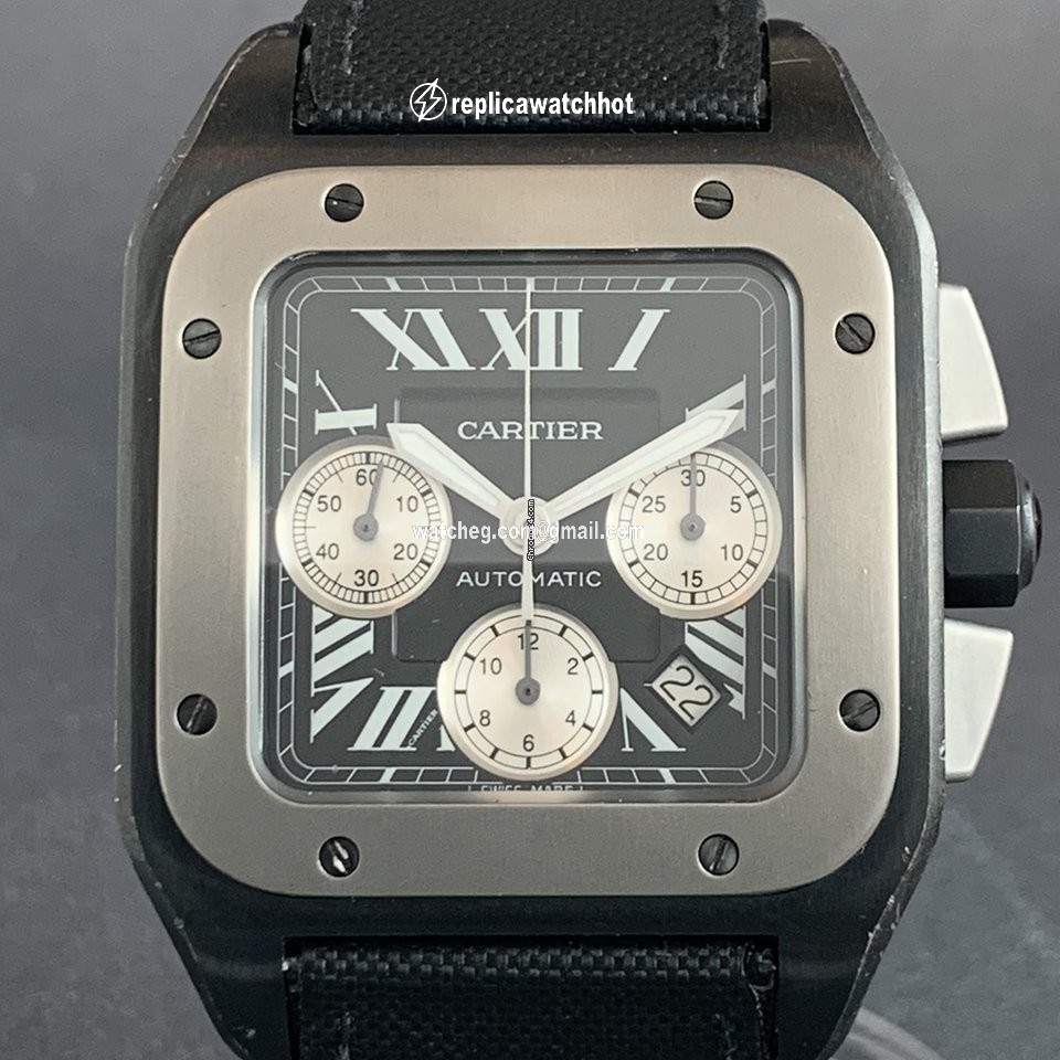 Cartier Santos 100 Mens watch Unisex Automatic Steel W2020005