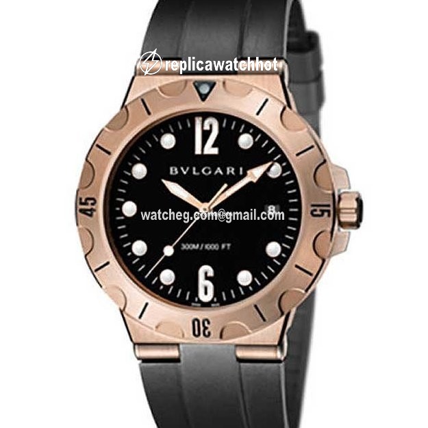 Bulgari Diagono Mens watch Unisex Automatic Rose gold 102326 DPP41BGVSD