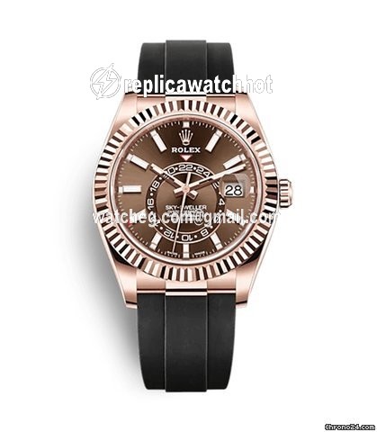 Rolex Sky-Dweller Mens watch Unisex Rose gold Automatic 326235-0005
