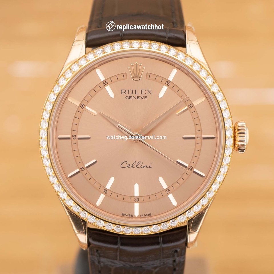 Rolex Cellini Time Mens watch Unisex Rose gold Automatic 50705RBR