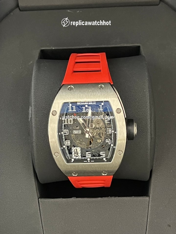 Richard Mille RM 010 Mens watch Unisex Automatic White gold RM010