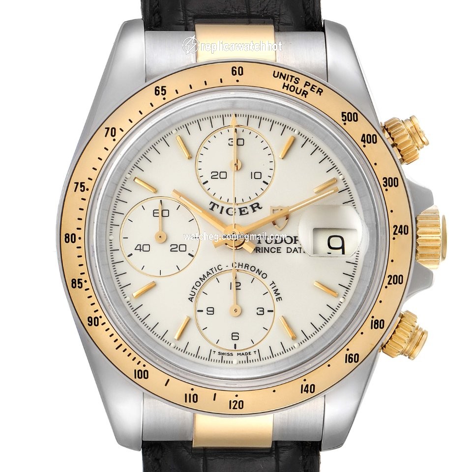 Tudor Tiger Prince Date Mens watch Unisex Automatic Gold Steel 79263