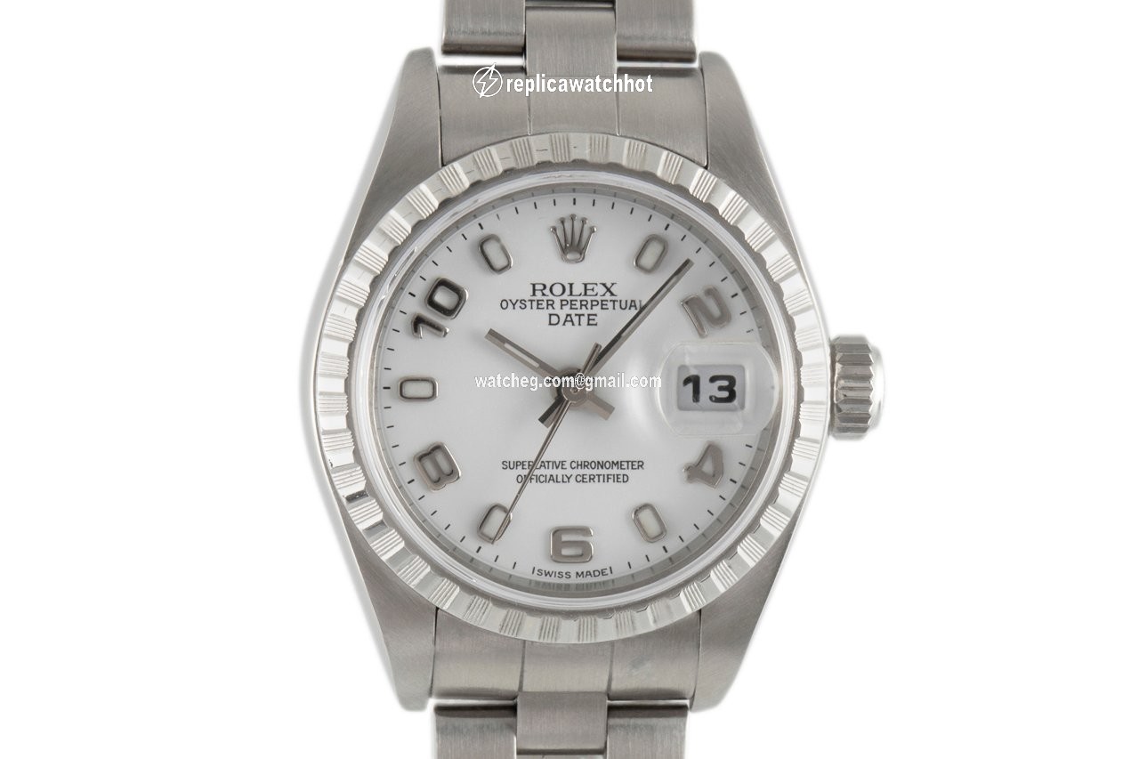 Rolex Oyster Perpetual Lady Date Womens watch Steel Automatic 79240