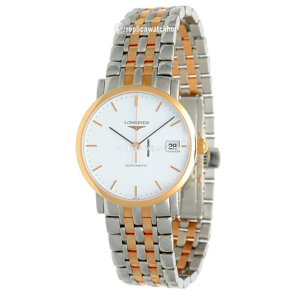 Longines Elegant Mens watch Unisex Automatic Gold Steel L4.809.5.12.7