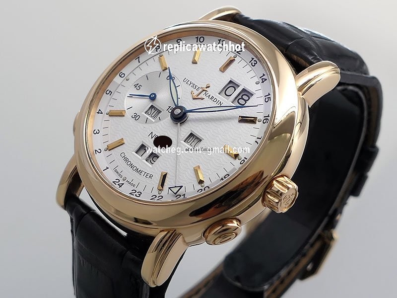 Ulysse Nardin GMT + - Perpetual Mens watch Unisex Automatic Rose gold 322-88