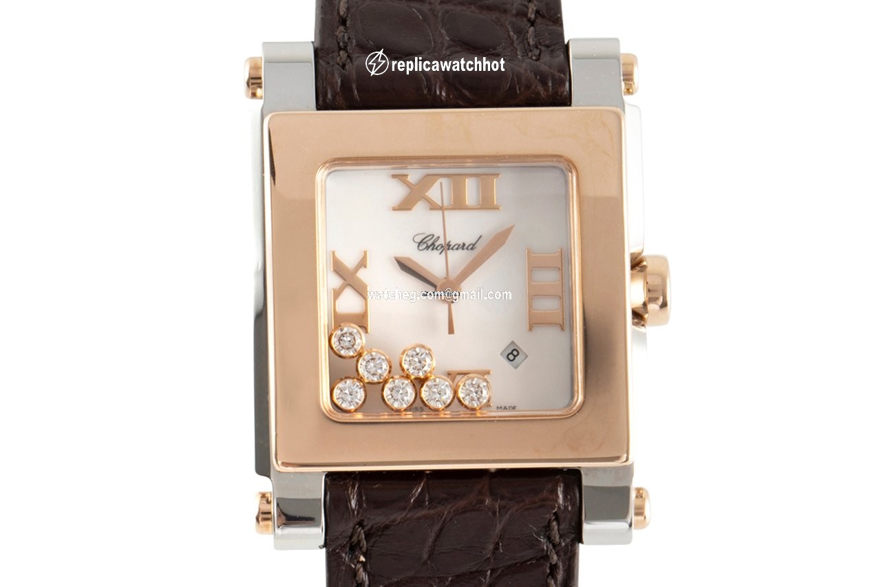 Chopard Happy Sport Womens watch Quartz Gold Steel 278497-9001