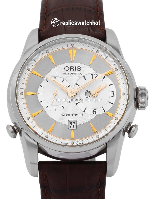 Oris Artelier Worldtimer Mens watch Unisex Automatic Steel 01 690 7581 4051