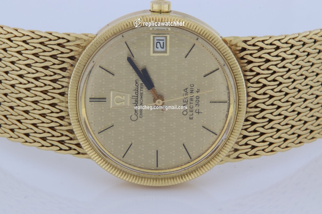 Omega Constellation Mens watch Unisex Quartz Yellow gold f300Hz