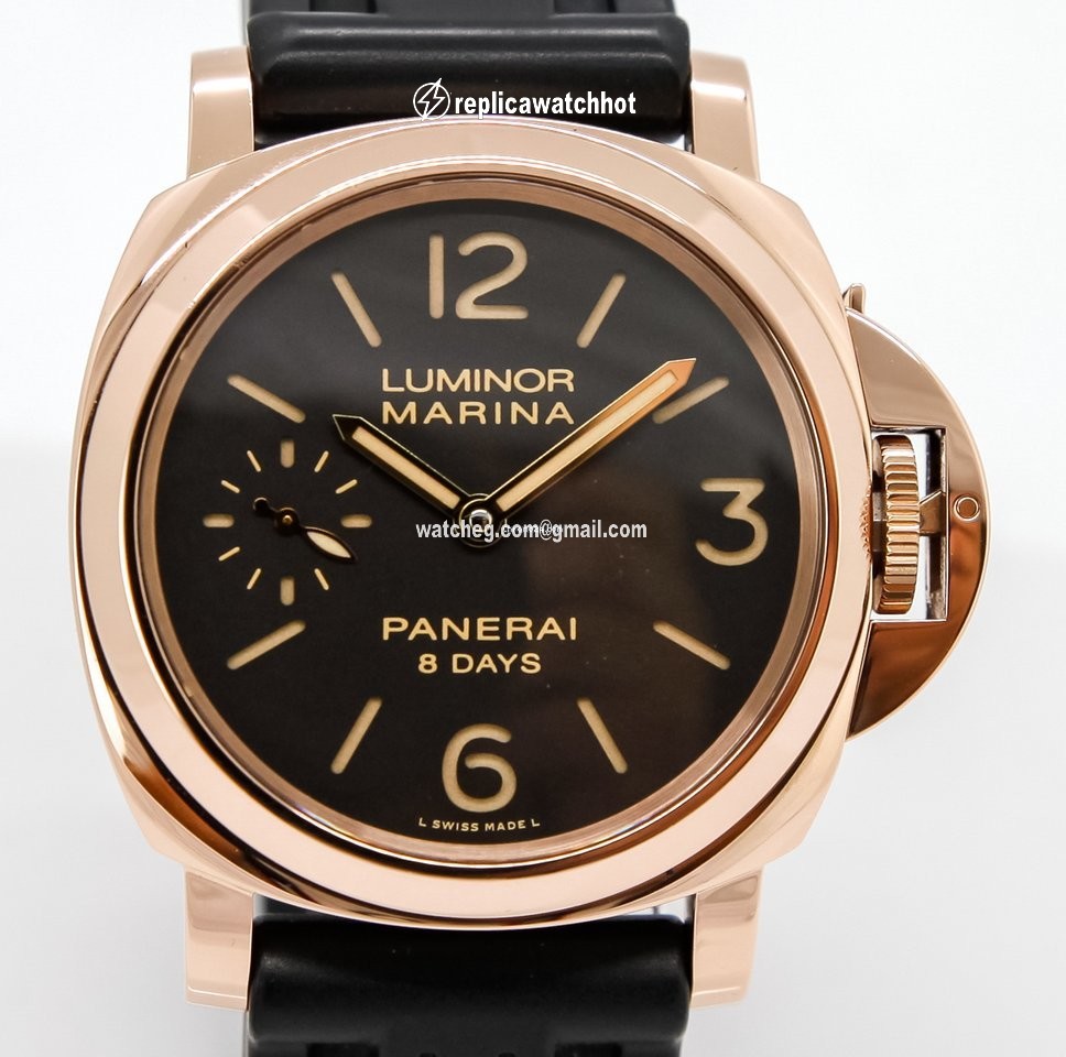 Panerai Luminor Marina 8 Days Mens watch Unisex Manual winding Red gold PAM 00511