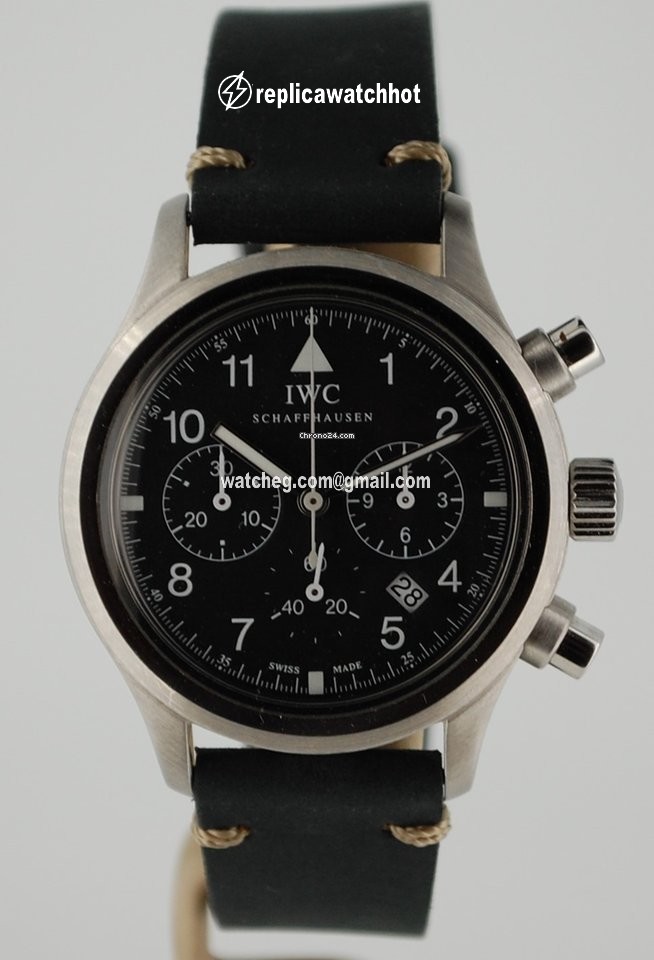IWC Pilot Chronograph Mens watch Unisex Quartz Steel IW3740
