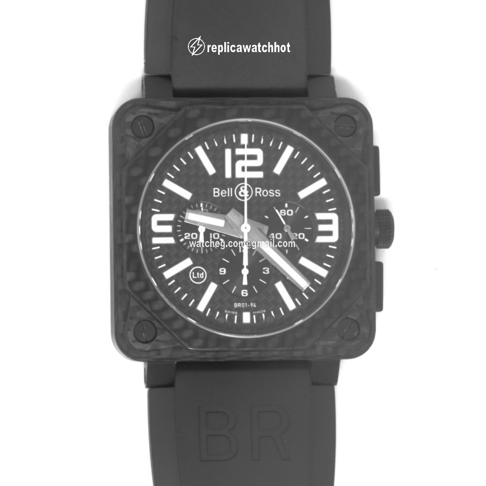 Bell & Ross BR 01-94 Chronographe Mens watch Unisex Automatic Steel BR0194-BL-CA
