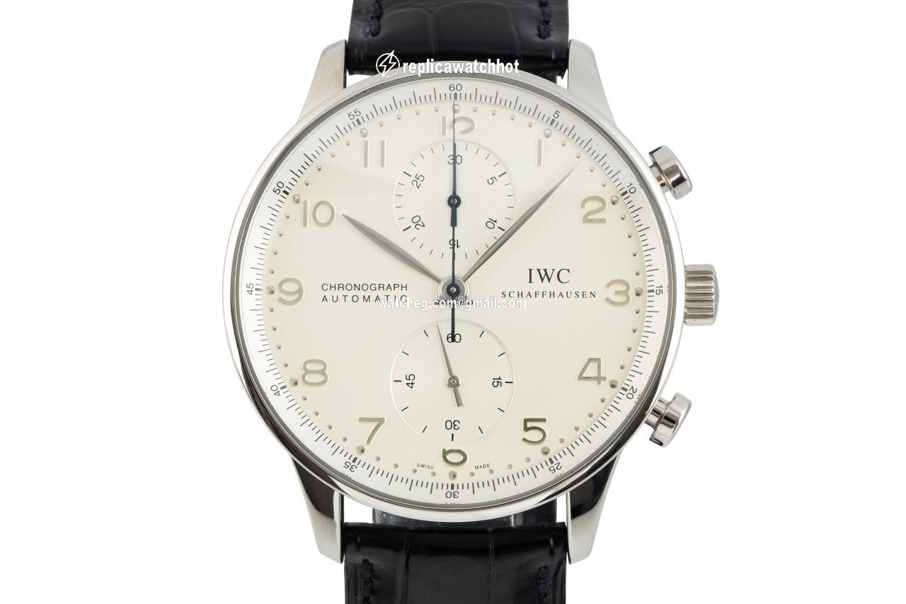 IWC Portuguese Chronograph Mens watch Unisex Automatic White gold 3714