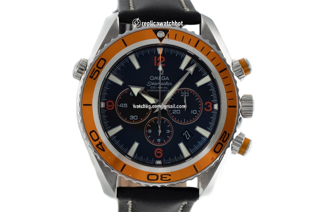Omega Seamaster Planet Ocean Chronograph Mens watch Unisex Automatic Steel 2918.50.82