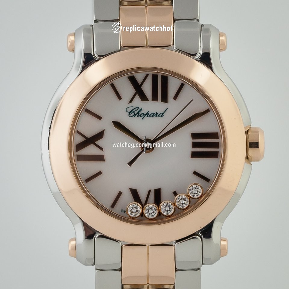 Chopard Happy Sport Womens watch Quartz Gold Steel 278509-6003