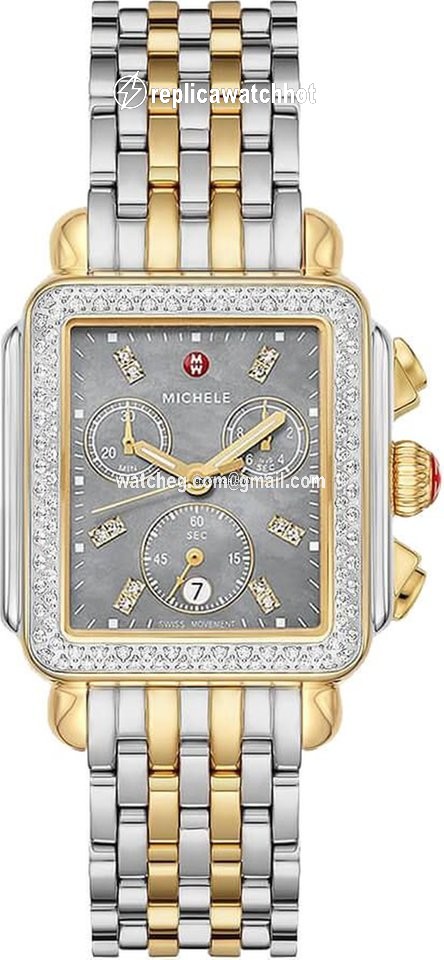 Michele Deco Womens watch Quartz Yellow gold MWW06A000785