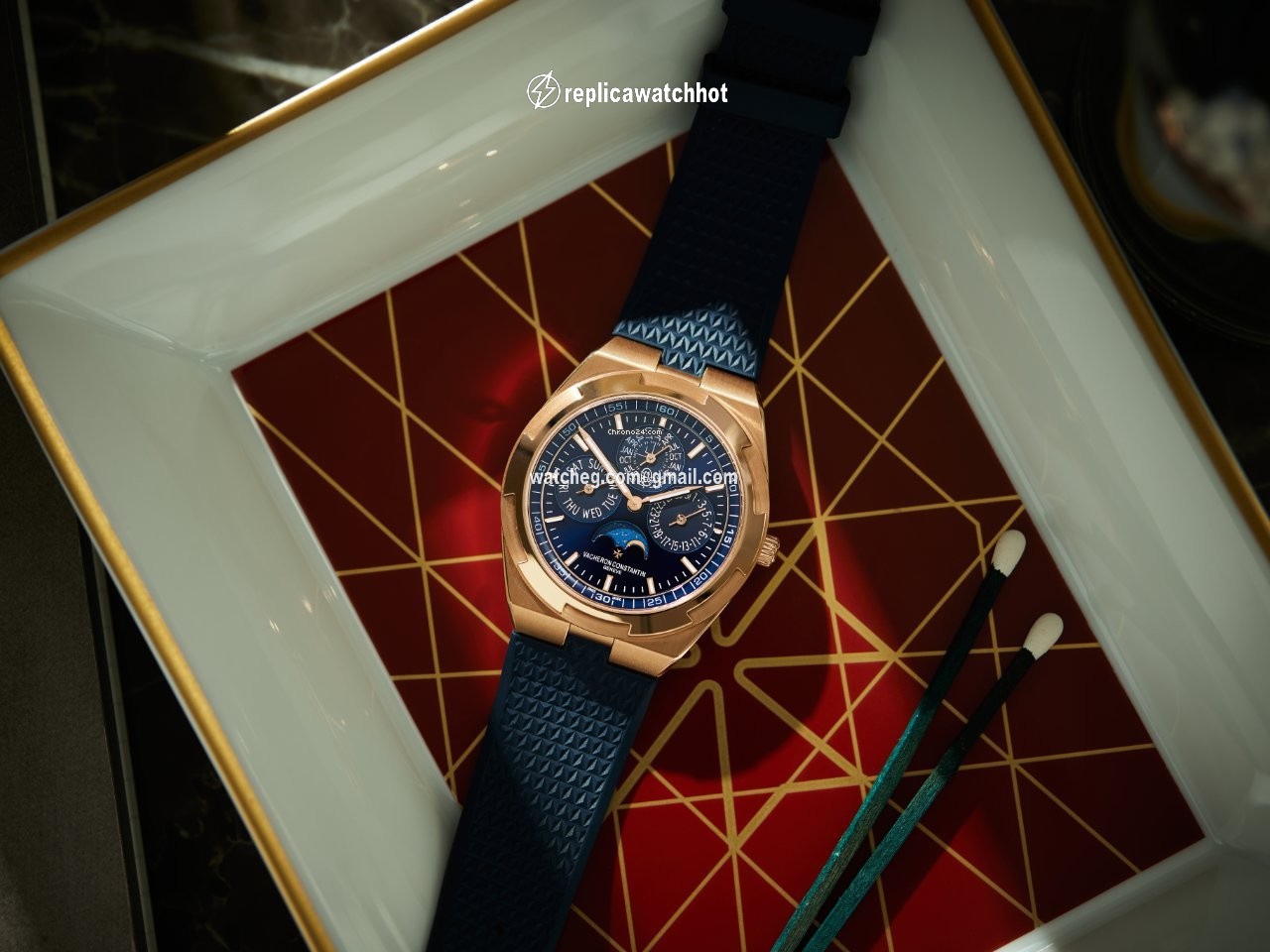 Vacheron Constantin Overseas Mens watch Unisex Automatic Rose gold 4300V 000R-B509