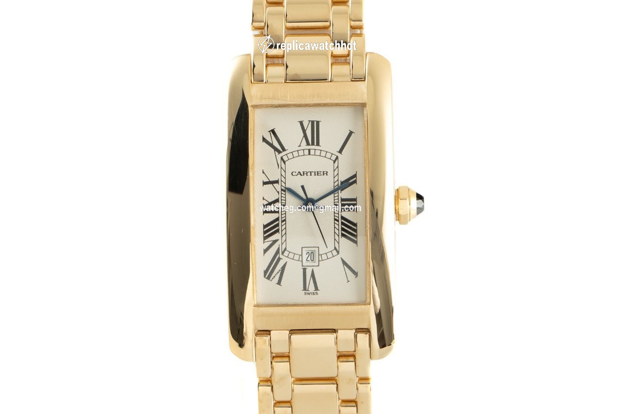 Cartier Tank Americaine Mens watch Unisex Automatic Yellow gold 1725
