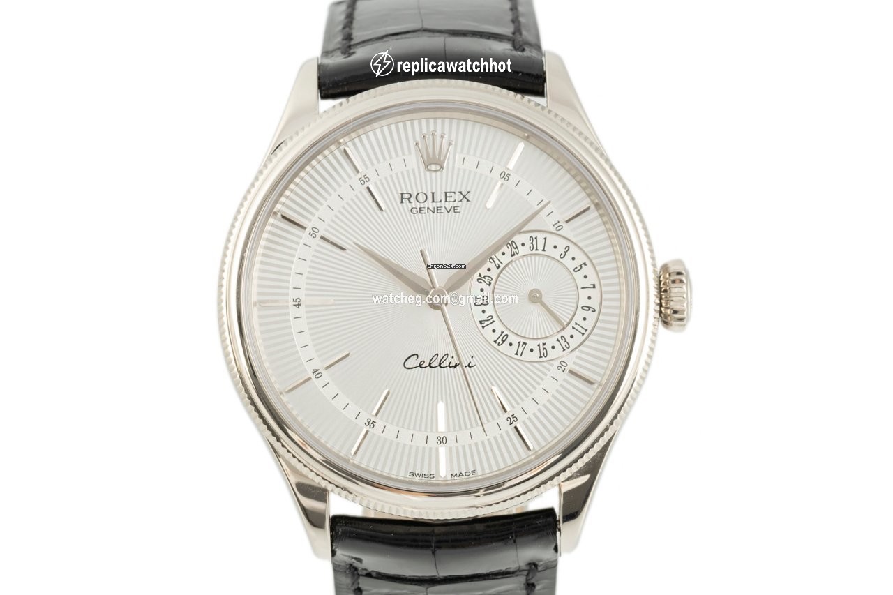 Rolex Cellini Date Mens watch Unisex White gold Automatic 50519