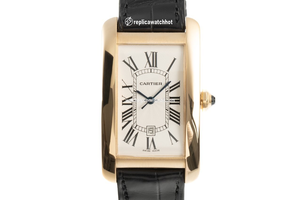 Cartier Tank Americaine Mens watch Unisex Automatic Yellow gold 2329