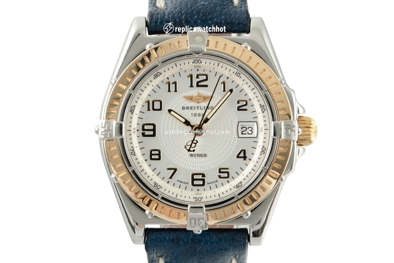 Breitling Wings Lady Womens watch Quartz Gold Steel D67050