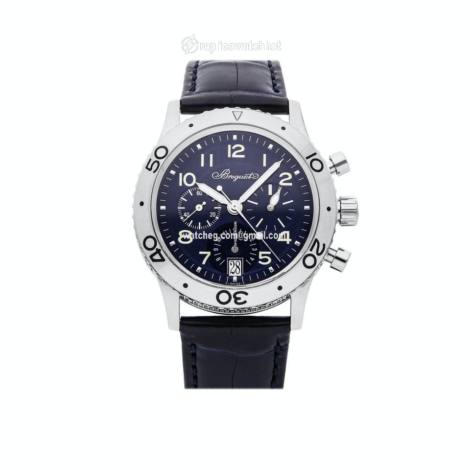 Breguet Type XX - XXI - XXII Mens watch Unisex Automatic White gold 3820BB P2 9W6