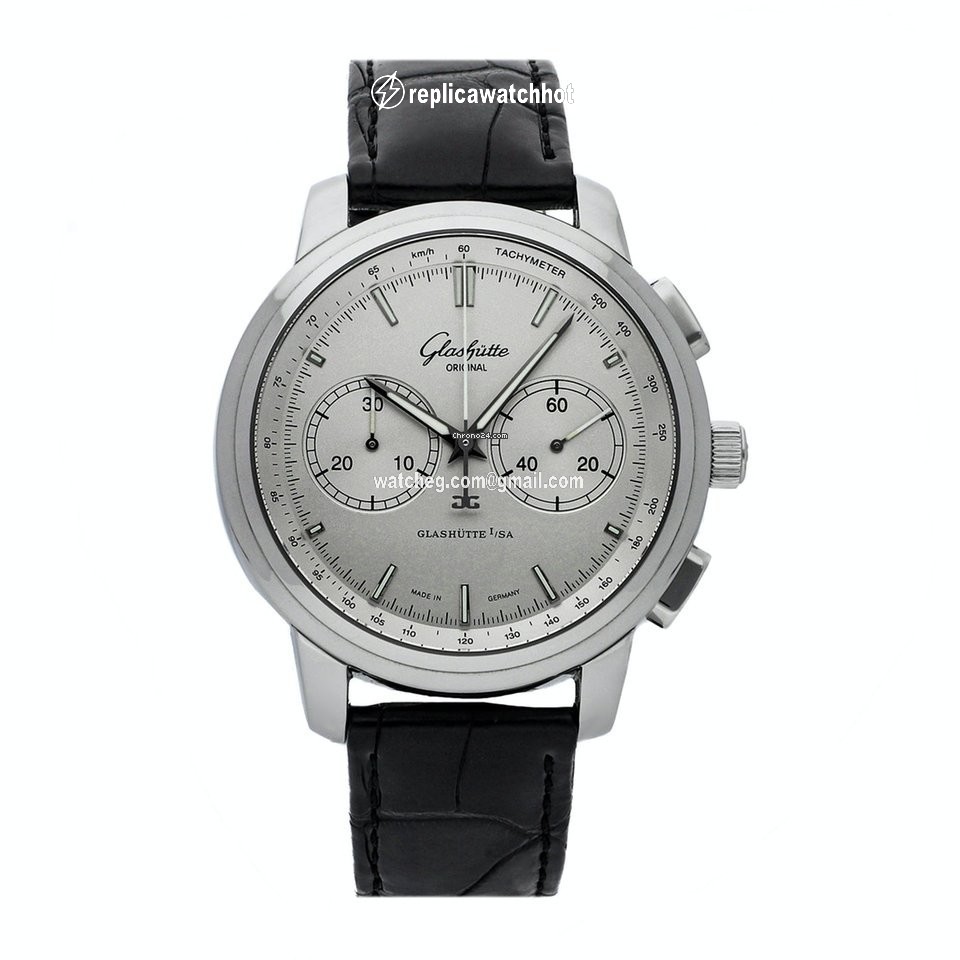 Glashtte Original Senator Chronograph XL Mens watch Unisex Automatic Steel 39-34-21-42-04