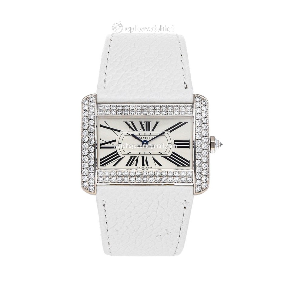 Cartier Tank Divan Womens watch Quartz White gold WA301356