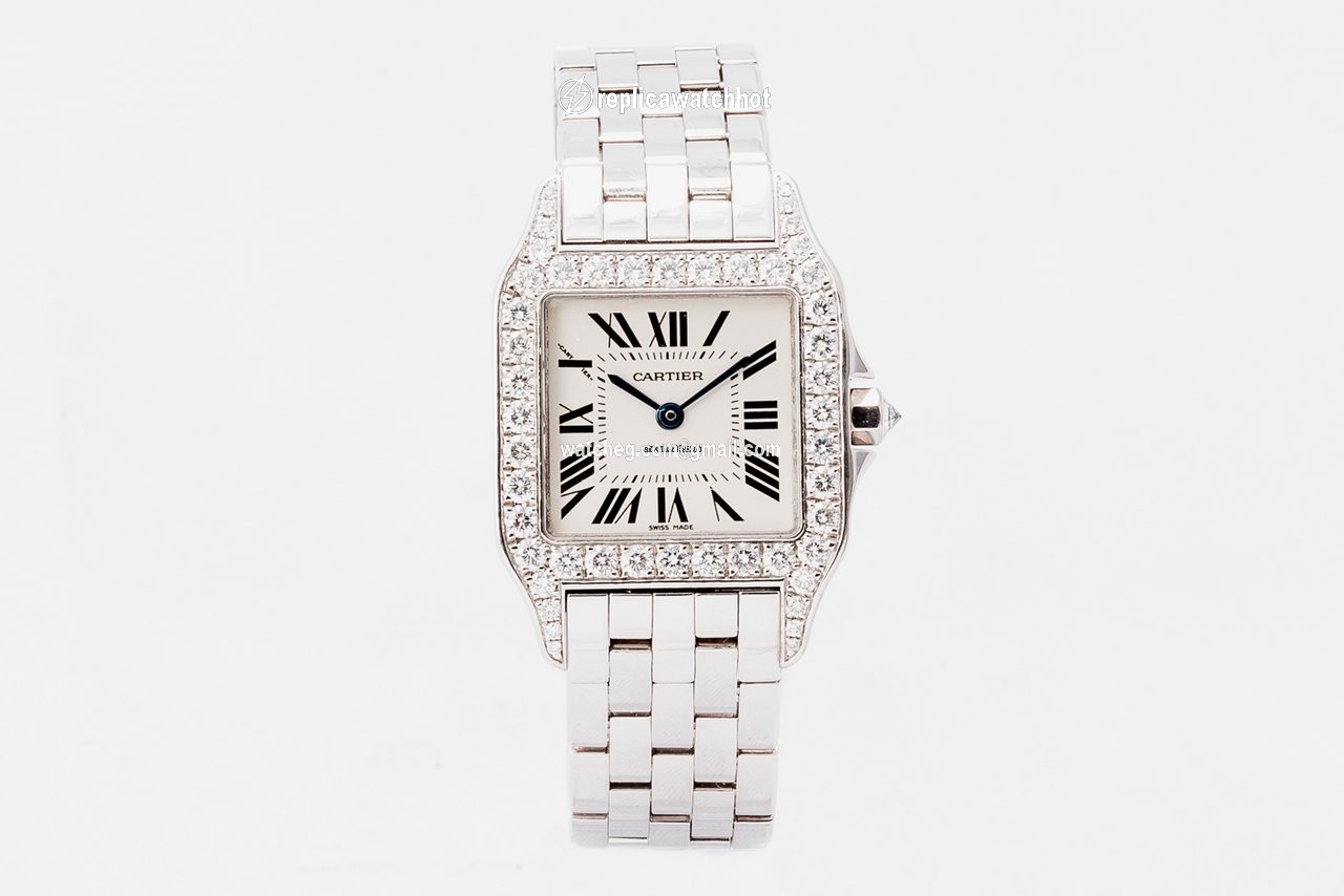 Cartier Santos Demoiselle Womens watch Quartz White gold WF9003Y8