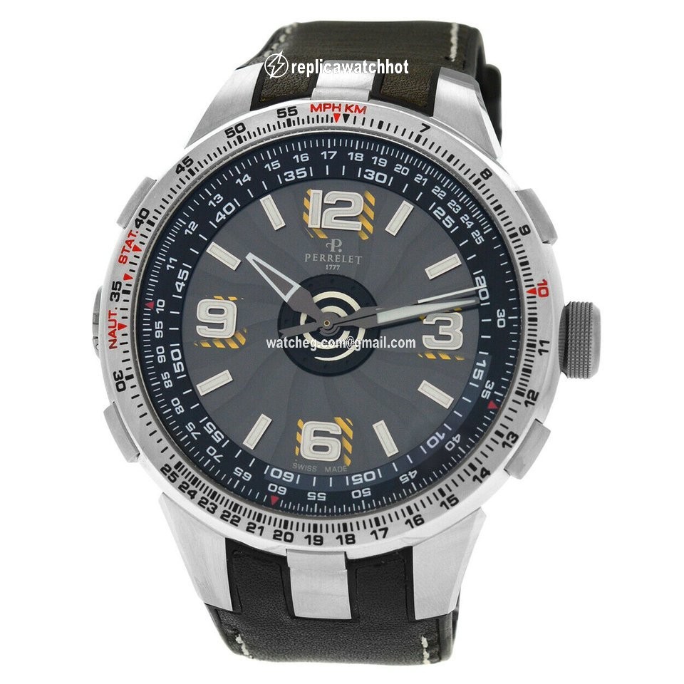 Perrelet Turbine Pilot Mens watch Unisex Automatic Steel A1085 1