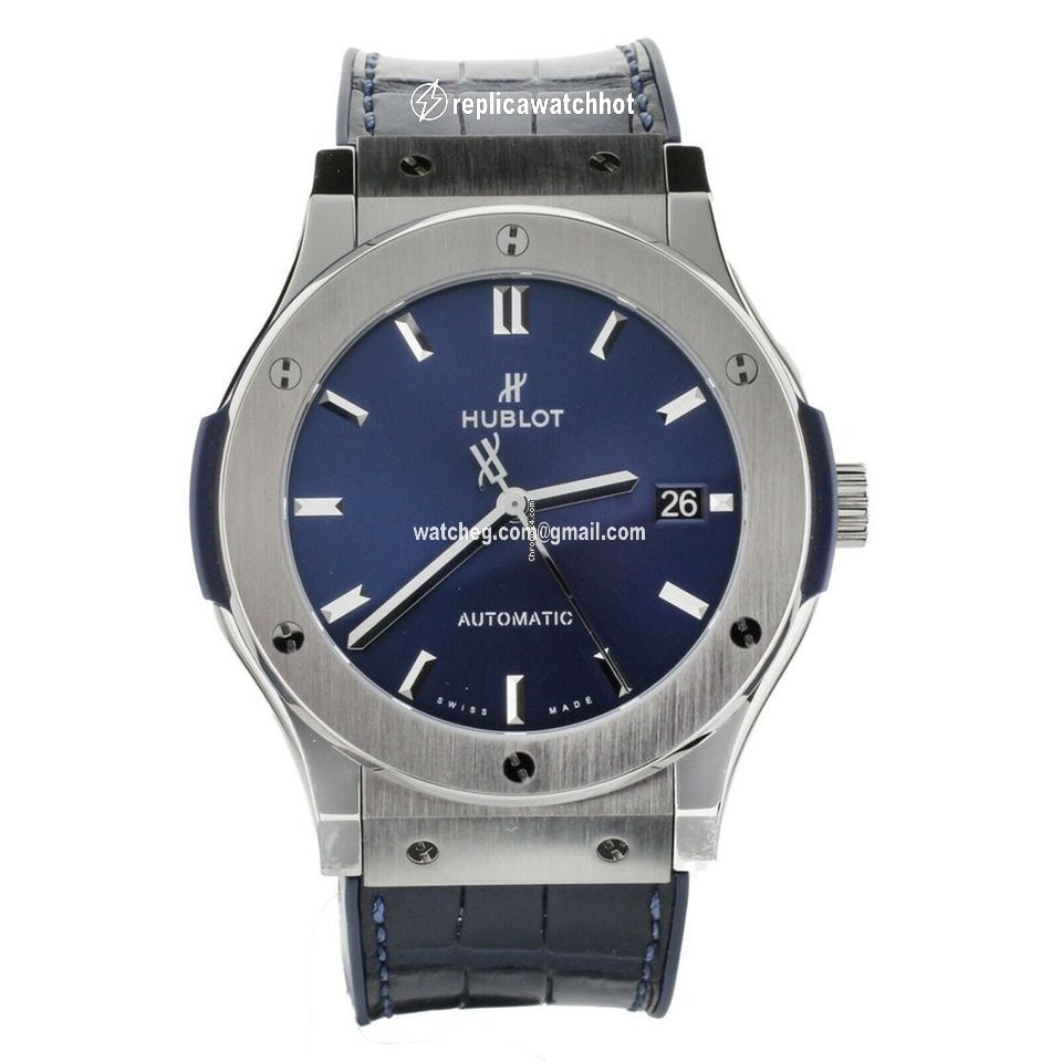 Hublot Classic Fusion Blue Mens watch Unisex Automatic Titanium 511.NX.7170.LR
