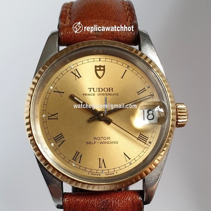 Tudor Prince Oysterdate Mens watch Unisex Automatic Gold Steel 75403