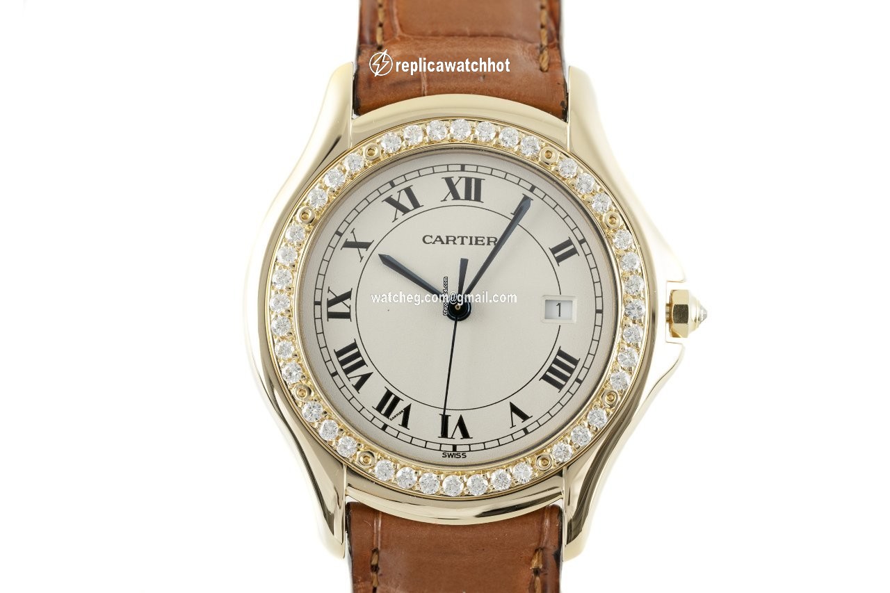 Cartier Cougar Womens watch Quartz Yellow gold 887905