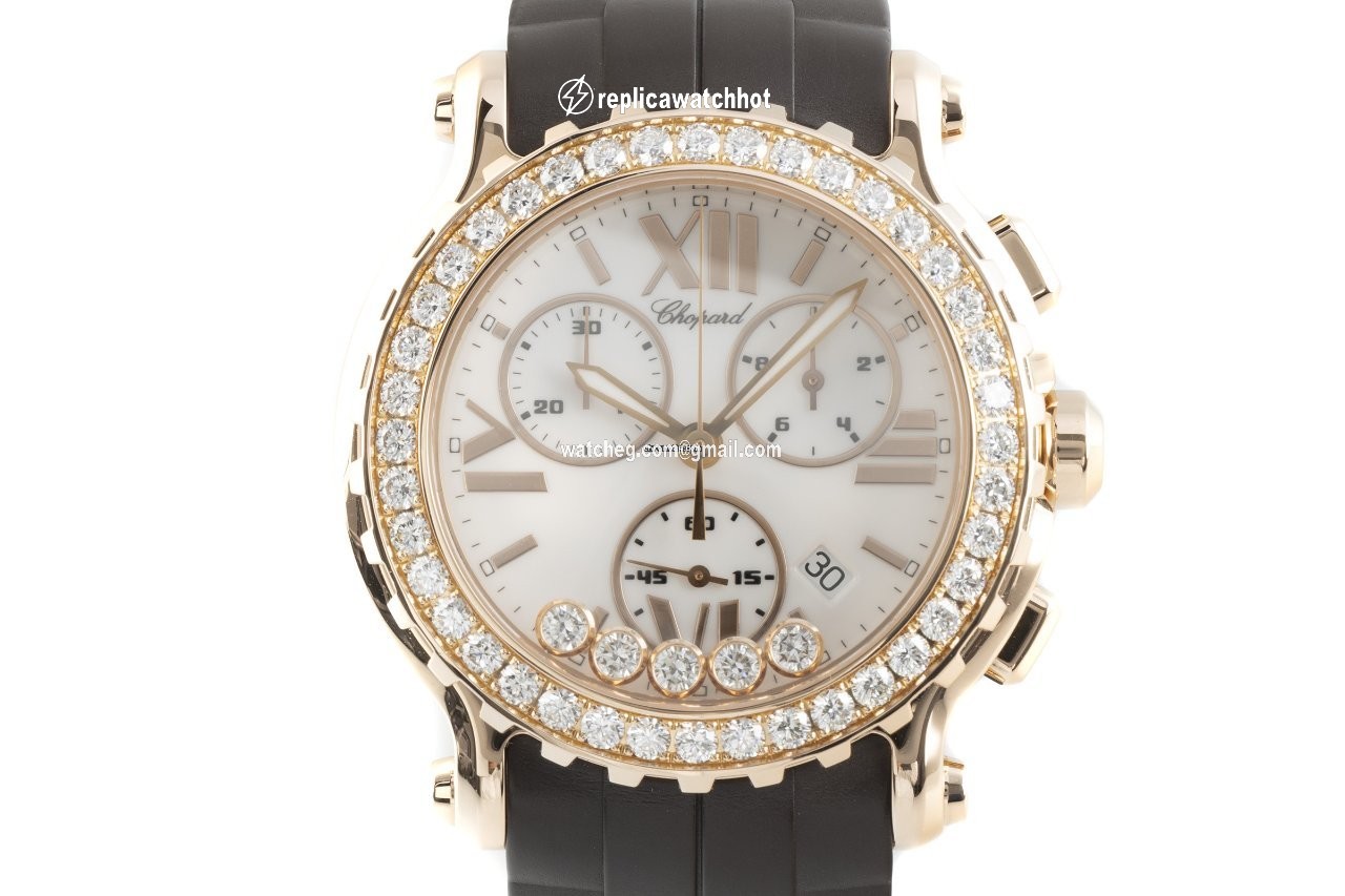 Chopard Happy Sport Womens watch Quartz Red gold 283583-5001