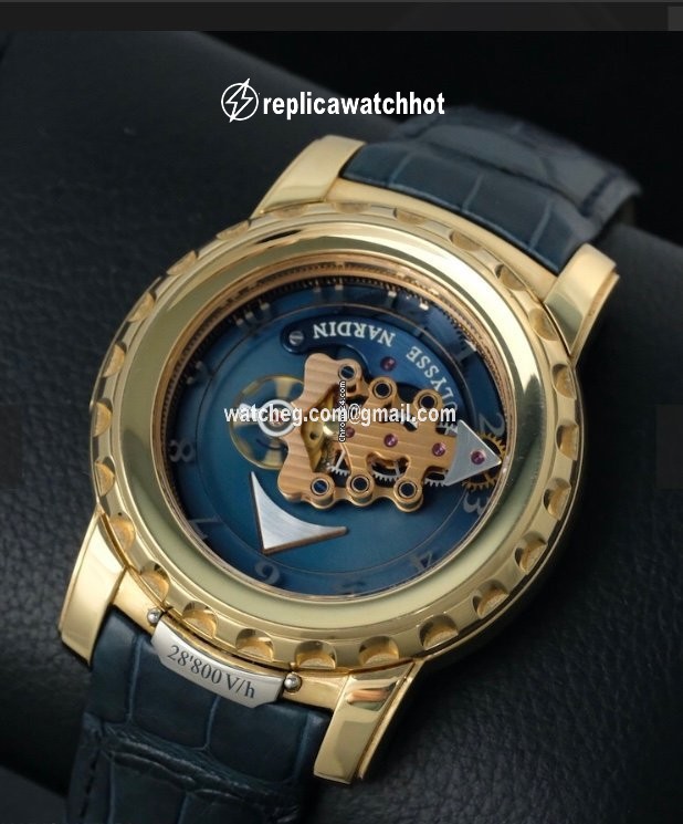 Ulysse Nardin Freak Mens watch Unisex Manual winding Rose gold 026-88