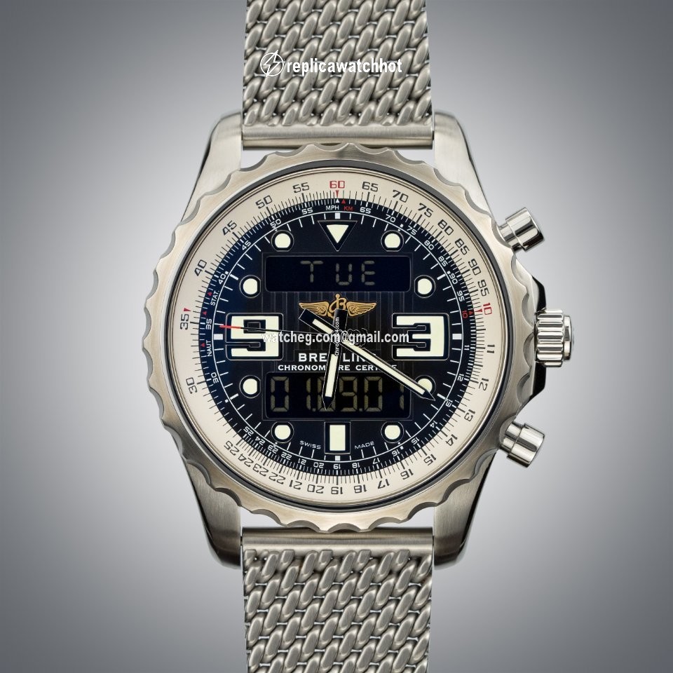 Breitling Chronospace Mens watch Unisex Quartz Steel A7836534 BA26