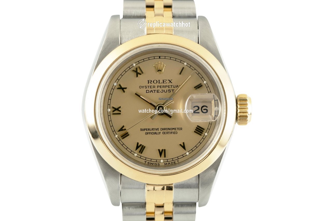 Rolex Lady-Datejust Womens watch Gold Steel Automatic 69163