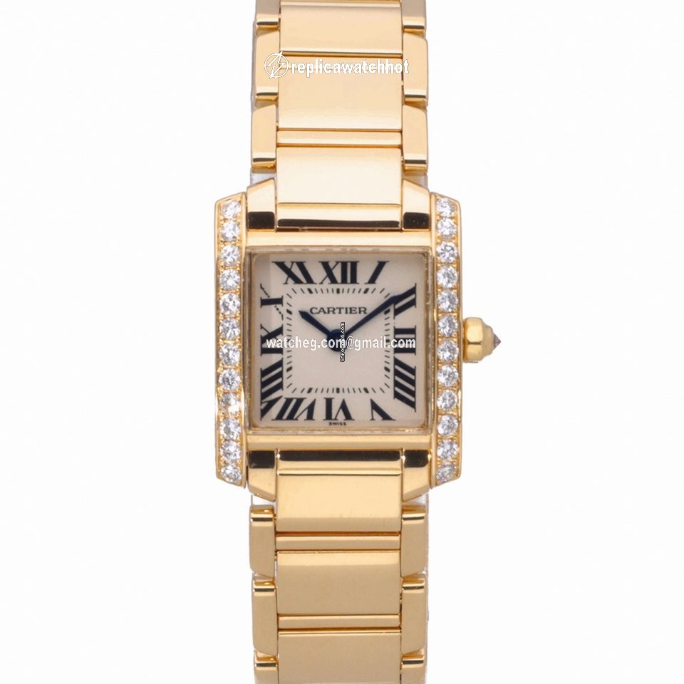 Cartier Tank Francaise Womens watch Quartz Yellow gold 2364