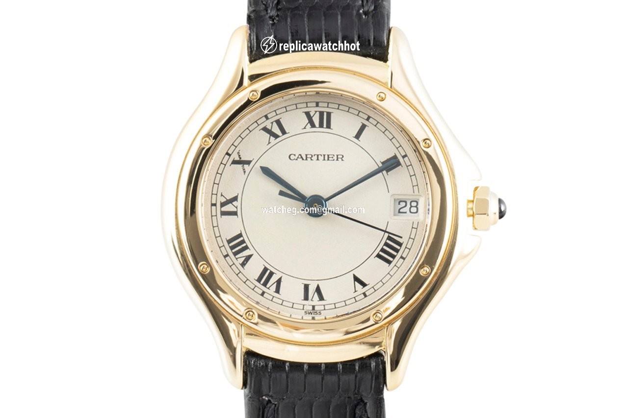 Cartier Cougar Womens watch Quartz Yellow gold 887921