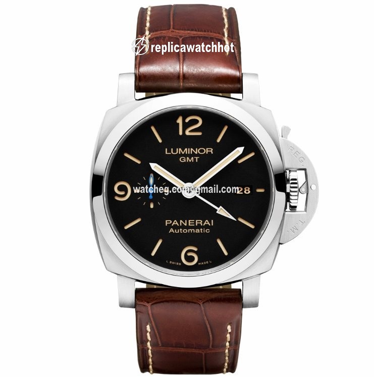 Panerai Luminor 1950 3 Days GMT Automatic Mens watch Unisex Automatic Steel PAM 01320