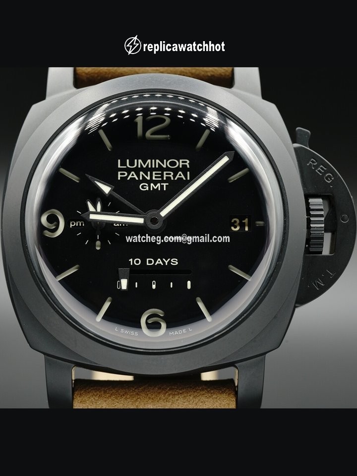 Panerai Luminor 1950 10 Days GMT Mens watch Unisex Automatic Ceramic PAM00335