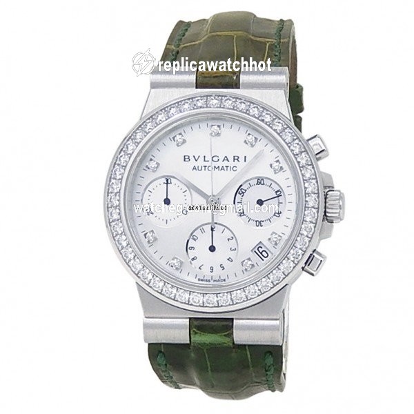 Bulgari Diagono Womens watch Automatic White gold CHW 35 G