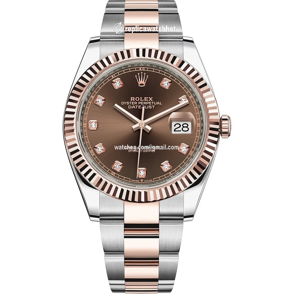 Rolex Datejust 41 Mens watch Unisex Gold Steel Automatic 126331-0003