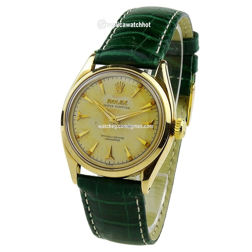 Rolex Oyster Perpetual 34 Mens watch Unisex Yellow gold Automatic 6584