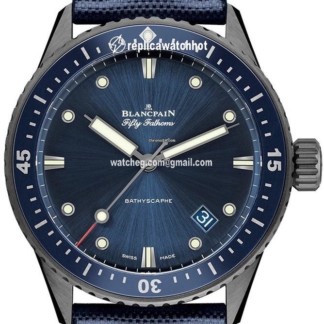 Blancpain Fifty Fathoms Bathyscaphe Mens watch Unisex Automatic Ceramic 5000-0240-052A